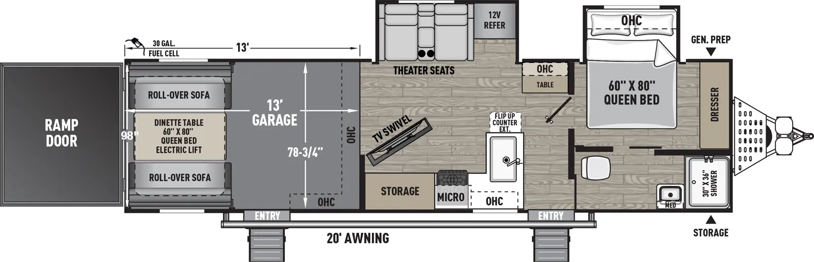 Work And Play 30GS Floorplan